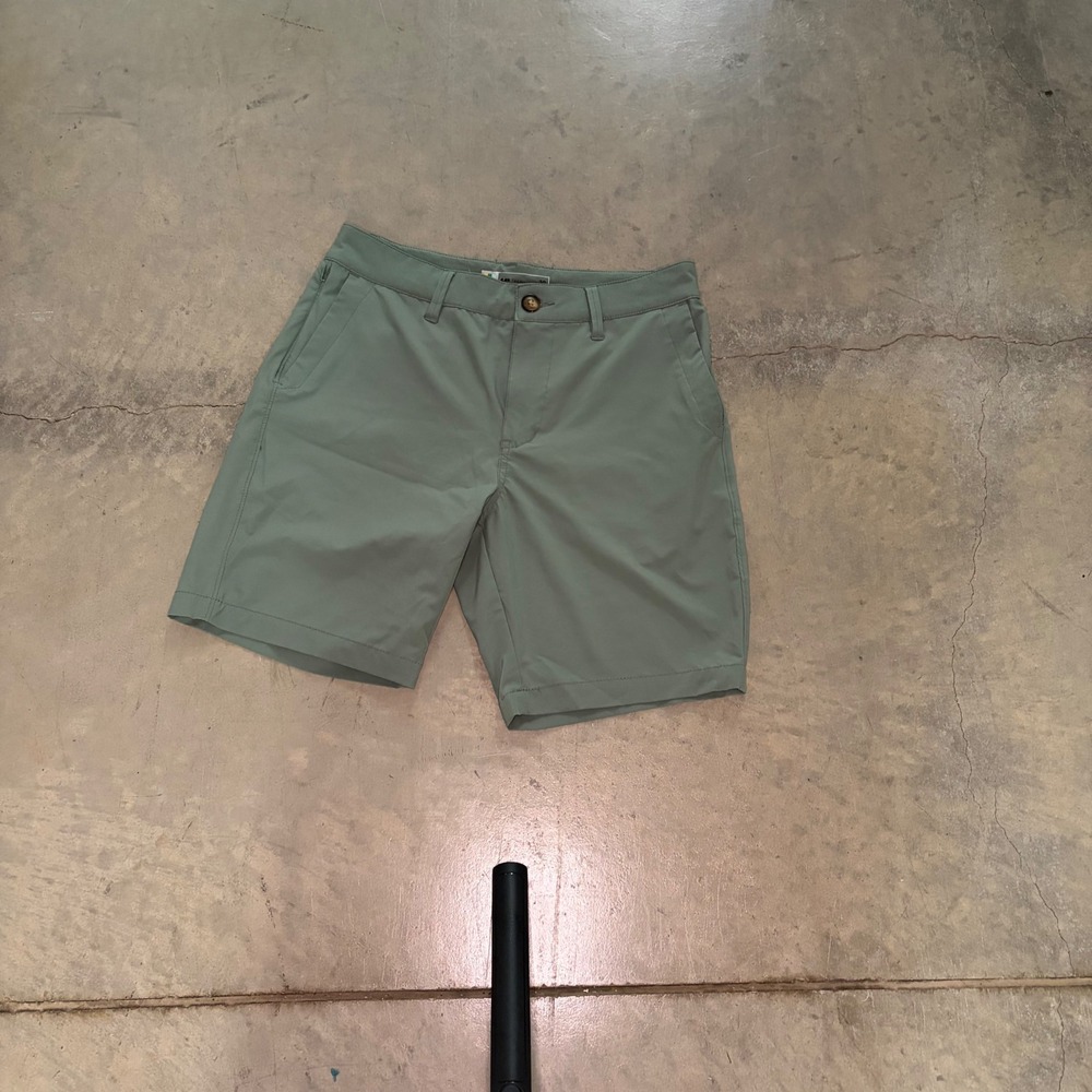 Unionbay UB Tech Shorts Mens 30 Green Excellent Classic Fit Stretch RN60307 - Picture 4 of 7